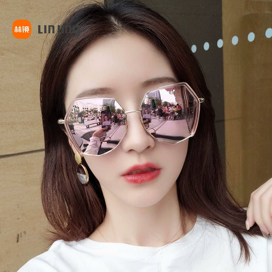 New 2023 Polarized Sunglasses for a Slim Face - Trendy UV Protection Glasses with Round Lens for Street Style