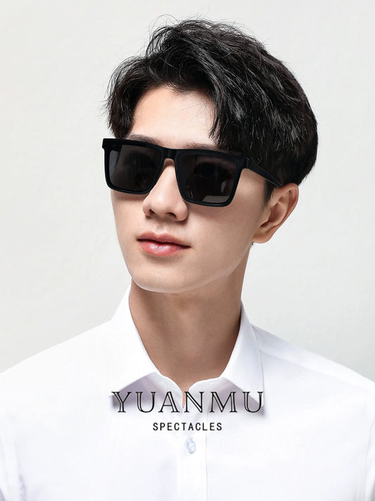 Stay Fashionable with These Trendy Brown Sunglasses for Men - Ideal for Driving and Sun Protection