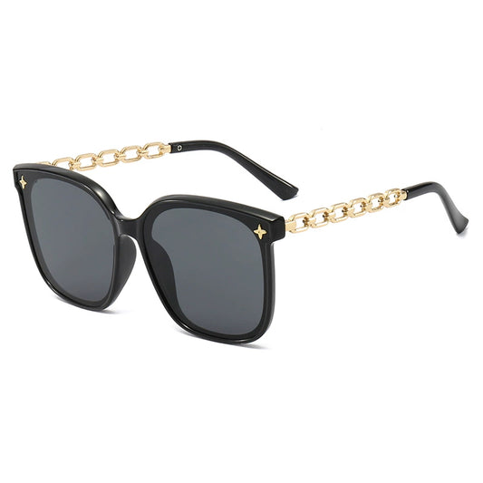 Step Up Your Style Game with Trendy UV Protection Sunglasses: Large Frame for Women & Men, Available in Slimming Design