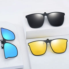 Ultra-Light Reflective Sunglasses Clip for Men's Driving - Stylish and Functional Choice for All-Day Wear