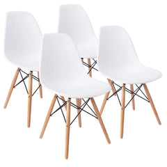 2023 Lacoo Pre-Assembled Mid Century Modern Dining Chairs, Set of 4, Multiple Colors - DUTRIEUX, US Origin - Farefe