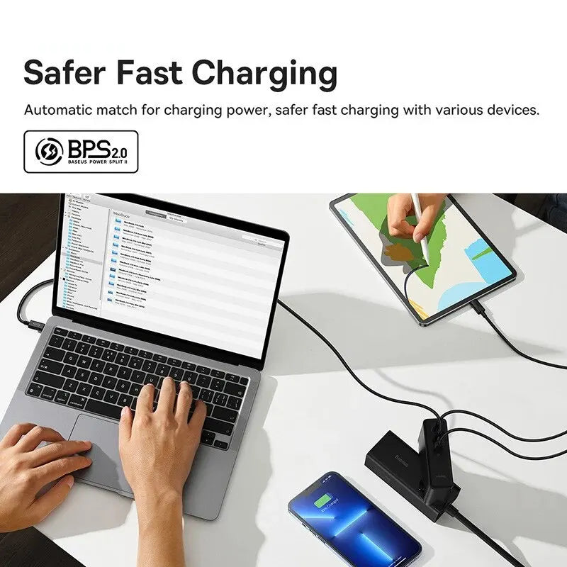 140W GaN Charger USB Type C Charger PD 3.1 Quick Charge 4.0 3.0 USB C Fast Charging - Farefe