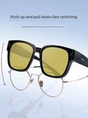 Enhance Your Style with Polarized Night Vision Glasses Clip Set & Boost Driving Safety
