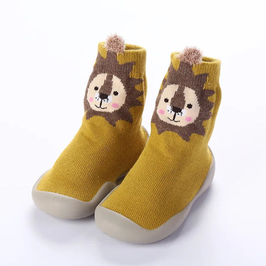 Spring and Fall Children's Walking Shoes Floor Socks Non-slip Soft Bottom Floor Shoes for Boys and Girls Indoor - Farefe