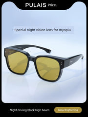 Enhance Your Style with Polarized Night Vision Glasses Clip Set & Boost Driving Safety