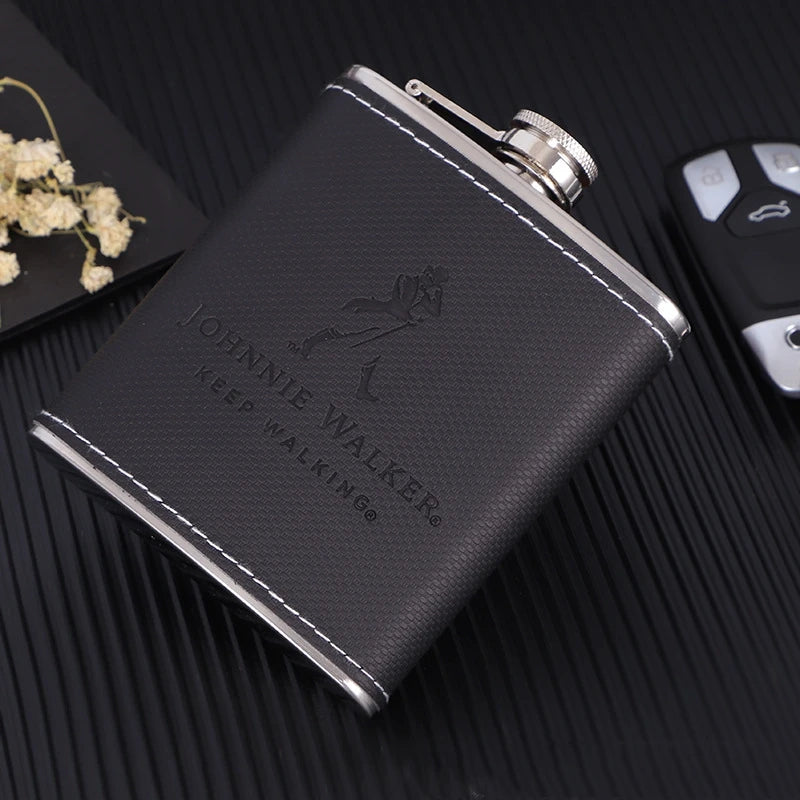 8oz Portable Pocket Hip Flask - Outdoor Travel Stainless Steel Flagon - Farefe