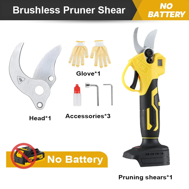 Powerful Cordless Electric Pruner Shear for Effortless Tree Trimming! - Farefe