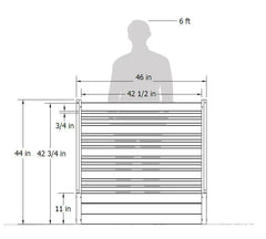 WoodTek Vinyl Outdoor Privacy Screen and Planter Box Kit (4ft H x 4ft W x 1ft L)