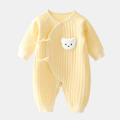 Boys Girls Bodysuit Cotton Onesie Clothes Toddler Home Wear 0-6M Spring and Autumn Clothing - Farefe