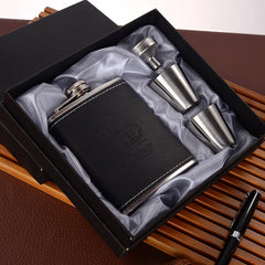 8oz Portable Pocket Hip Flask - Outdoor Travel Stainless Steel Flagon - Farefe