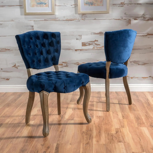 Velvet Dining Chairs 2-Pcs Set | Free Shipping | Room Furniture Home - Farefe