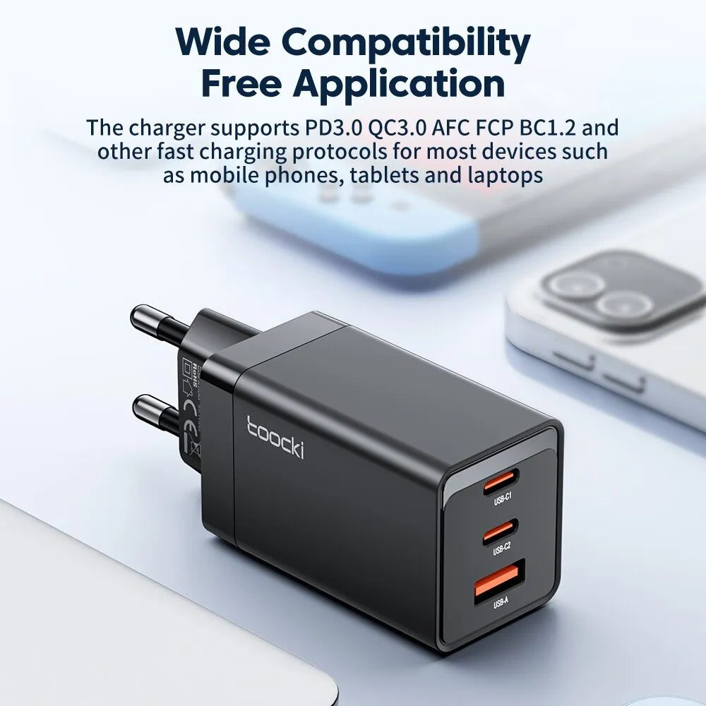 67W GaN USB C Charger Quick Charge 65W QC4.0 PD 3.0 45W USB C Type C Fast USB Charger - Farefe