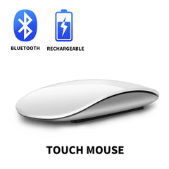 Bluetooth 4.0 Rechargeable Silent Touch Mouse for Laptop Macbook PC - Farefe