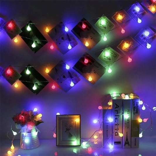 10m 20m LED String Lights Christmas Garland Fairy Light Wedding Street Decoration Waterproof Indoor Outdoor Lamp - Farefe