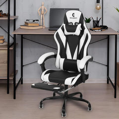 ErgoDesign Gaming Chair with Linkage Armrest & Footrest - Ultimate Comfort for Your Gaming Sessions