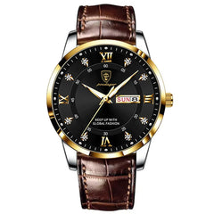 2023 Waterproof Luminous Luxury Leather Sports Quartz Wristwatch Military Watch - Farefe