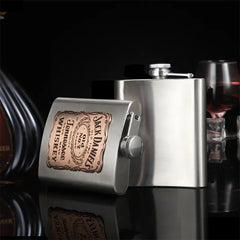 Stainless Steel Whisky Flask - Perfect Gift for Whisky Lovers & Outdoor Enthusiasts