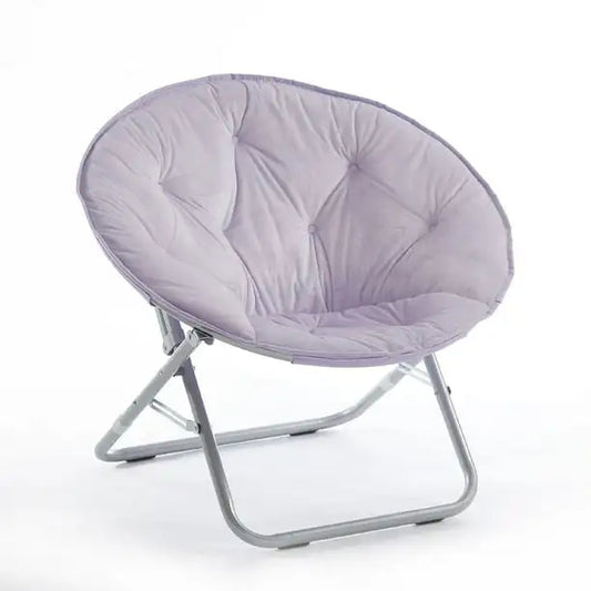 Urban Shop Polyester Folding Chair, Lavender Lounge Chair for Living Room - Farefe