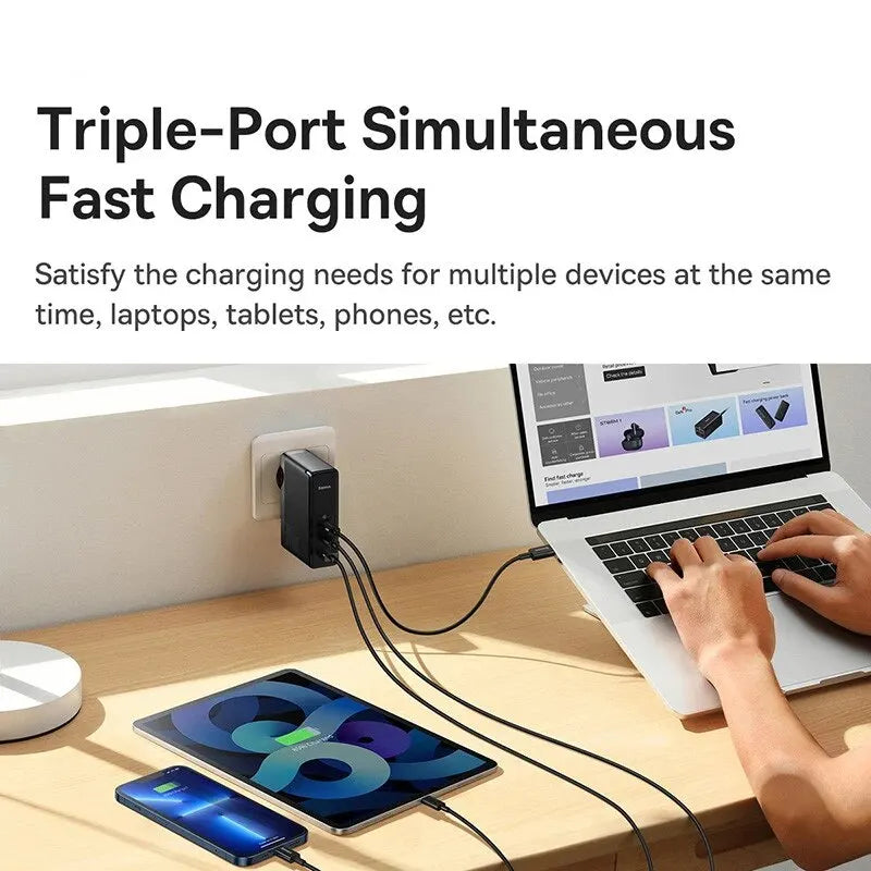140W GaN Charger USB Type C Charger PD 3.1 Quick Charge 4.0 3.0 USB C Fast Charging - Farefe
