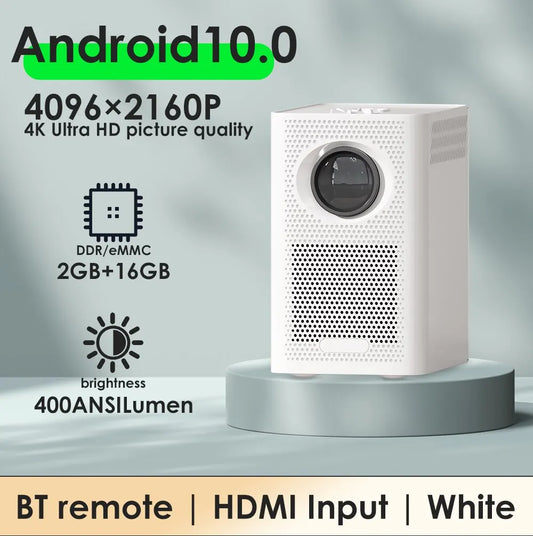 HONGTOP S30MAX Portable Smart Mini Projector 1080P 9500L HD Android Projector with WiFi and Bluetooth Remote - Farefe