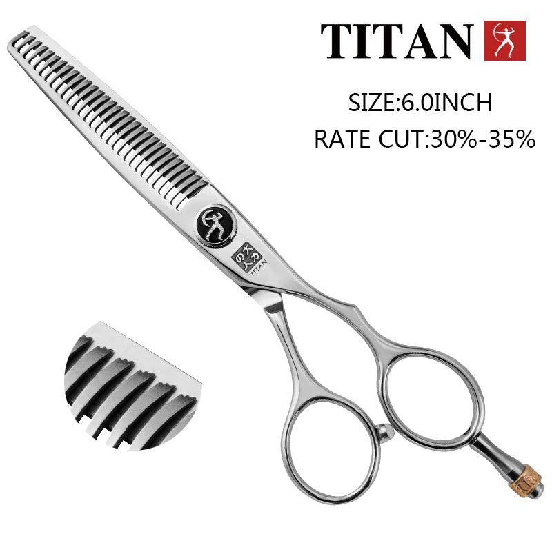 Titan Professional Hair Scissors - Precision Cutting and Thinning Shears for Barber - Free Shipping - Farefe