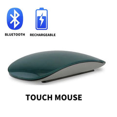 Bluetooth 4.0 Rechargeable Silent Touch Mouse for Laptop Macbook PC - Farefe