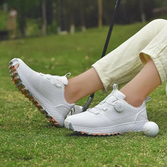 Golf Shoes Men Waterproof Breathable Knob Golf Sneakers Women Walking Training Golf Footwear Casual Non-slip Golfer Sport Shoes