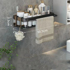 Luxury Bathroom Shelves - Rustproof Aluminum Shower Wall Shelf Organizer - Farefe