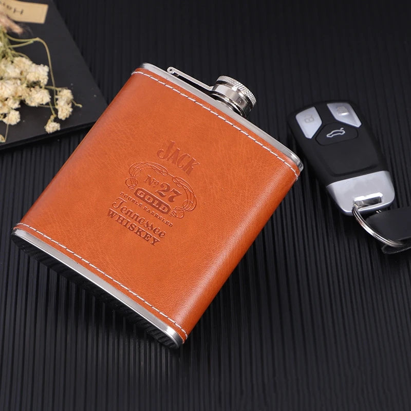 8oz Portable Pocket Hip Flask - Outdoor Travel Stainless Steel Flagon - Farefe