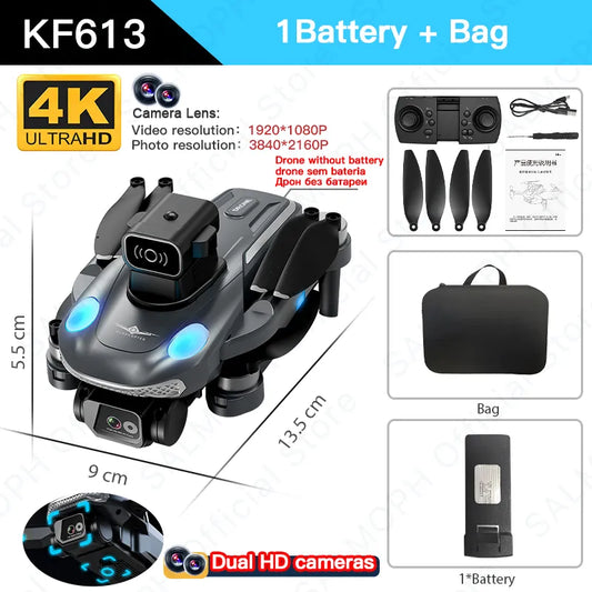 KF613 4K GPS Drone With Camera Obstacle Avoidance FPV Quadcopter Brushless Motor 5G WIFI 18min Flight - Farefe