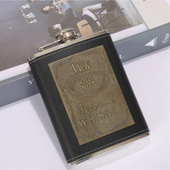 8oz Portable Pocket Hip Flask - Outdoor Travel Stainless Steel Flagon - Farefe