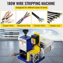 VEVOR Electric Wire Stripping Machine - Portable Cable Stripper, 1.5-25mm, 180W, 220V/110V CE Certified - Farefe