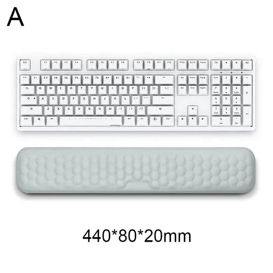 Ergonomic Keyboard Mouse Wrist Rest Office Typing Protection Relax Wrist Memory Foam Mouse Pad Computer Laptop Desk Mat - Farefe