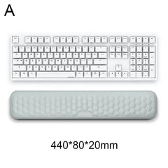 Ergonomic Keyboard Mouse Wrist Rest Office Typing Protection Relax Wrist Memory Foam Mouse Pad Computer Laptop Desk Mat - Farefe