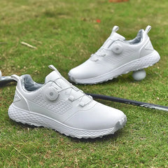 Golf Shoes Men Waterproof Breathable Knob Golf Sneakers Women Walking Training Golf Footwear Casual Non-slip Golfer Sport Shoes