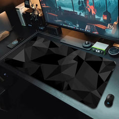 Black Mouse Pad Rug Deskpad Slipmat 90x40 Mat Computer Beat Pad Desk Protection Rubber Mouse Pad - Farefe