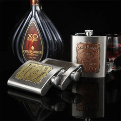 Stainless Steel Whisky Flask - Perfect Gift for Whisky Lovers & Outdoor Enthusiasts