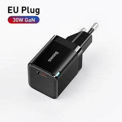 30W GaN Charger USB C Type C PD Fast Charger PD3.0 QC3.0 PPS Quick Charging For iPhone 15 14 13 Pro Max Tablets Laptops - Farefe