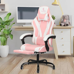 ErgoDesign Gaming Chair with Linkage Armrest & Footrest - Ultimate Comfort for Your Gaming Sessions
