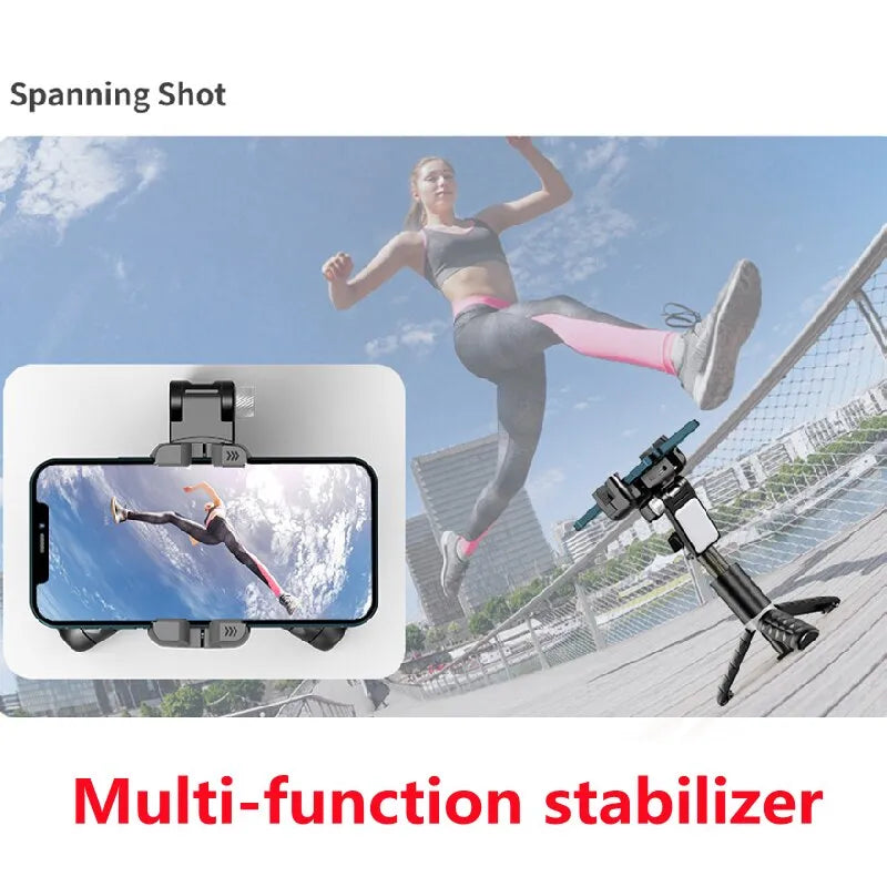 360 Rotation Following Shooting Mode Gimbal Stabilizer Selfie Stick Tripod Gimbal For iPhone Phone Smartphone Live Photography - Farefe