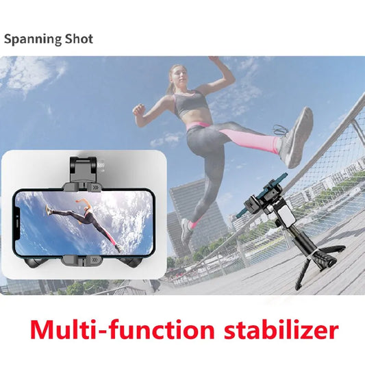 360 Rotation Following Shooting Mode Gimbal Stabilizer Selfie Stick Tripod Gimbal For iPhone Phone Smartphone Live Photography - Farefe