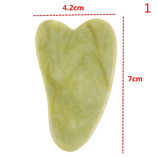 Natural Rose Jade Roller Face Massage Gua Sha Board Jade Massager Body Facial Eye Scraping Acupuncture Face Lift - Farefe