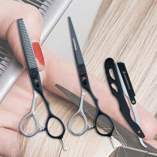 Professional Japanese Hair Scissors - Cheap, High-Quality Shears for Barber and Hairdresser, 6" Length - Farefe