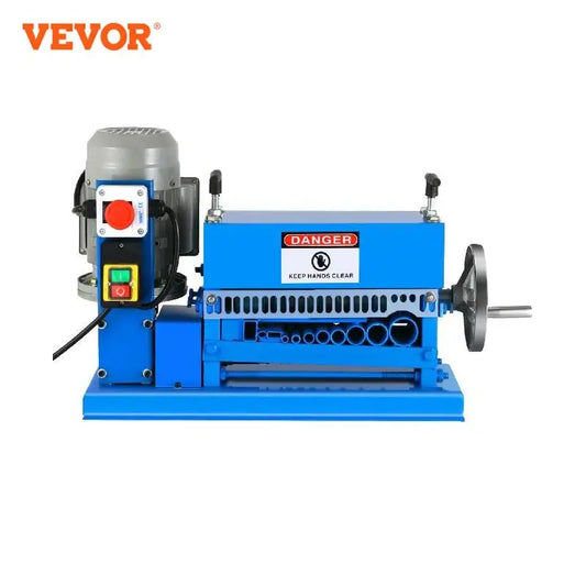 VEVOR Electric Wire Stripping Machine 370W 1.5mm-38mm Cable Stripper W/ 11 Channels & 10 Blades - Farefe