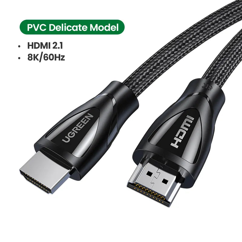 UGREEN 8K HDMI-Compatible Cable for Xiaomi TV Box PS5 USB HUB Ultra High Speed Certified 8K@60Hz Cable 48Gbps eARC Dolby Vision - Farefe