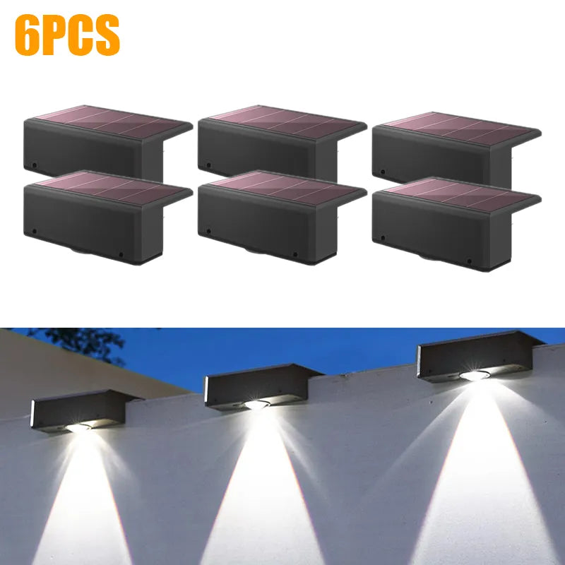 Solar Wall Washing Lamp - Waterproof Outdoor LED Wall Light for Courtyard Decoration - Farefe