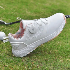 Golf Shoes Men Waterproof Breathable Knob Golf Sneakers Women Walking Training Golf Footwear Casual Non-slip Golfer Sport Shoes