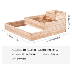 VEVOR Wooden Raised Garden Bed Planter Box with Kit and Drainage System - Farefe