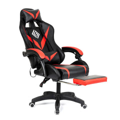 RGB Light Gaming Chair Office Chair with 135° Reclining & Footrest - Ergonomic Swivel Chair with 2 Point Massage - Farefe