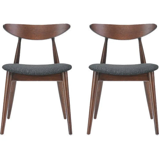 Christopher Knight Home Barron Fabric Dining Chairs, 2-Piece Set, Charcoal - Farefe